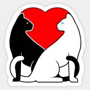 Cats in Love Sticker